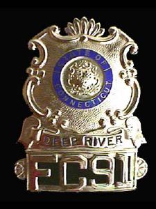 Connecticut Deep River Hat Badge