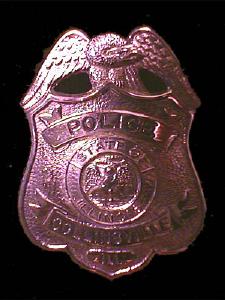 Illinois Collinsville Police Hat Badge