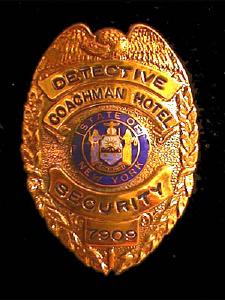 New York Coachman Hotel Security Detective