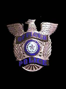 Texas Police Officer Hat Badge